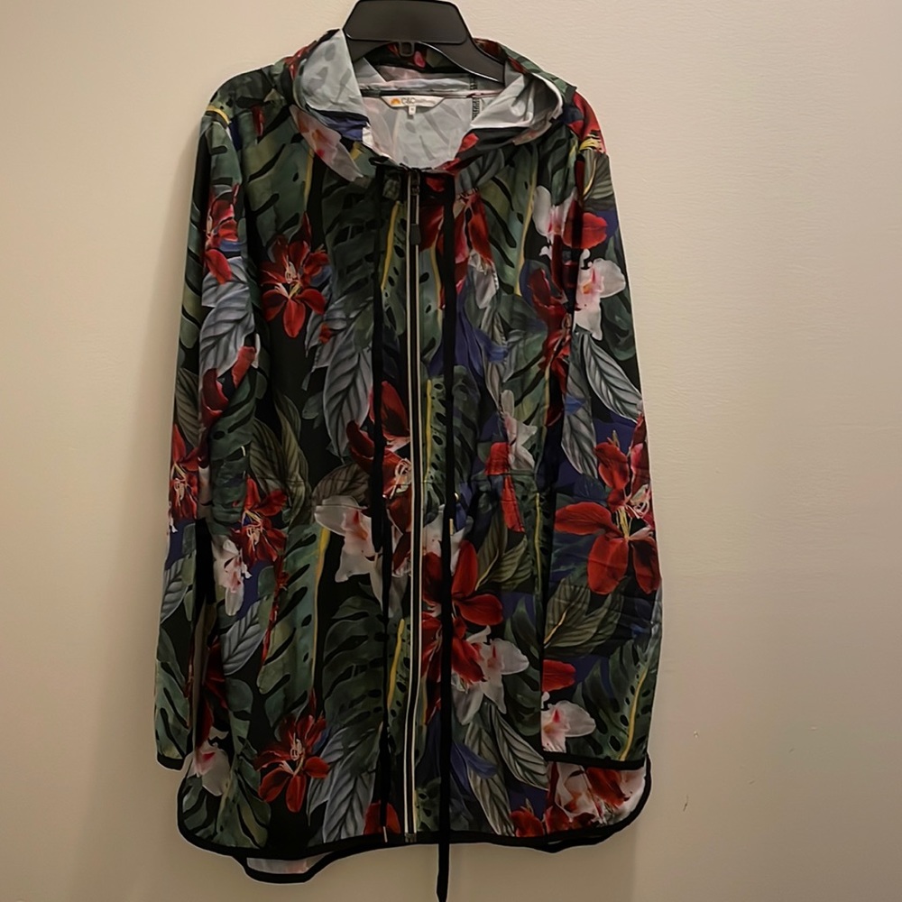 Tropical print jacket